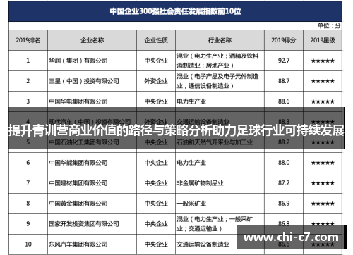 提升青训营商业价值的路径与策略分析助力足球行业可持续发展 提升青训营商业价值的路径与策略分析助力足球行业可持续发展